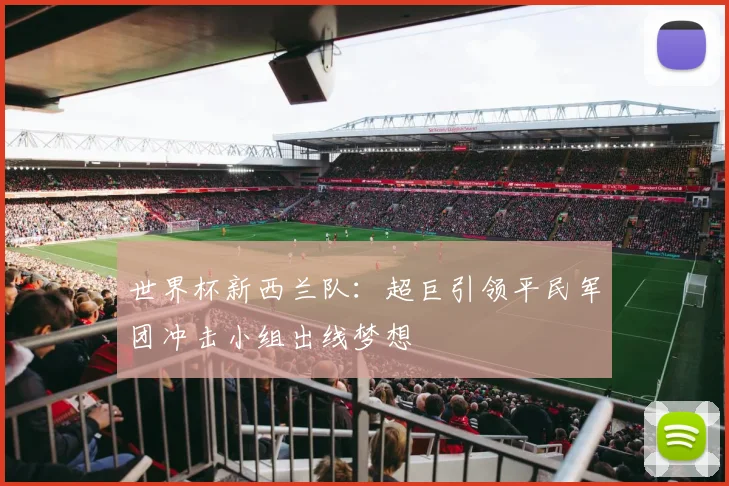 世界杯新西兰队：超巨引领平民军团冲击小组出线梦想